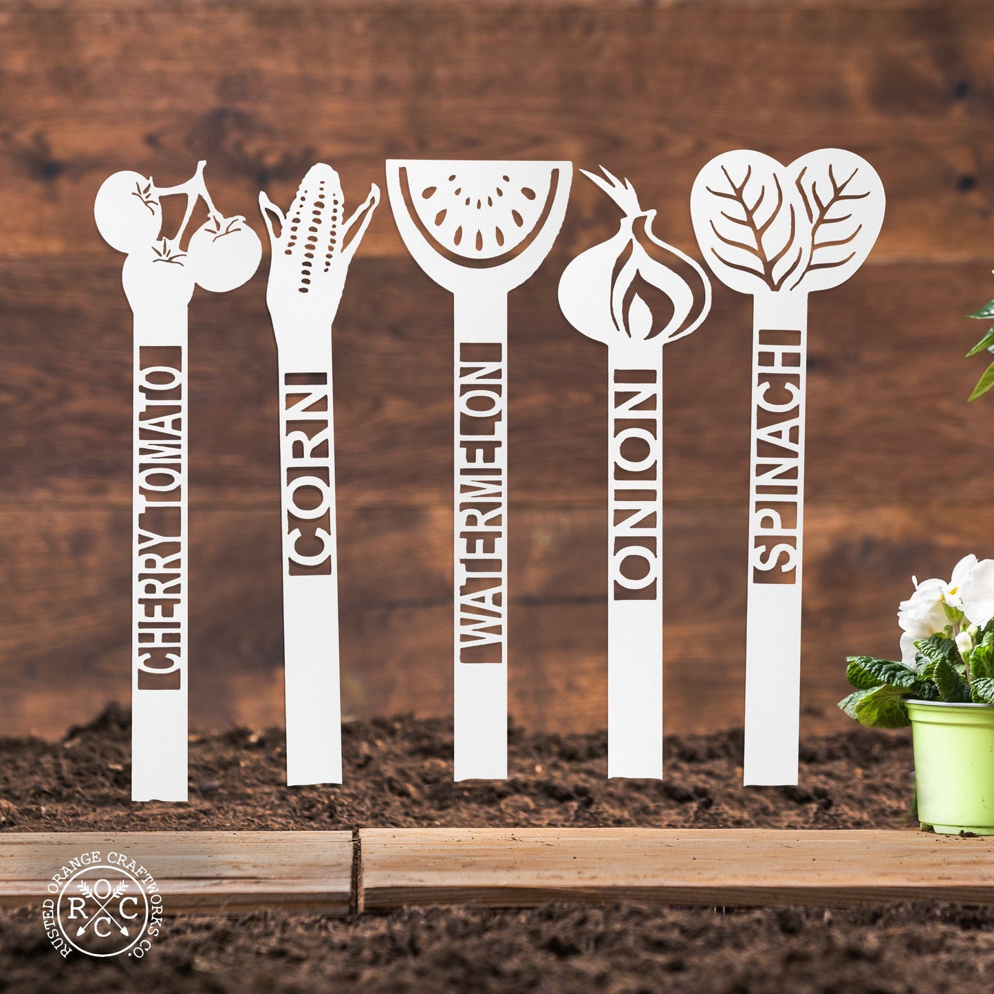 Green Garden Plant Stakes - Single - Plant Labels Garden Markers