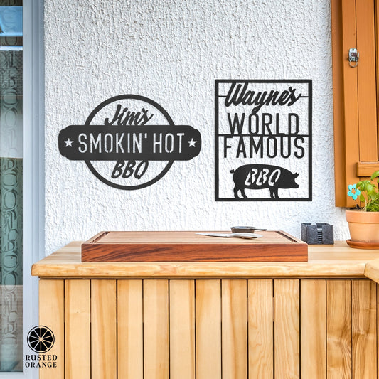 World Famous and Smokin Hot BBQ Collection - BBQ Grill House Decor