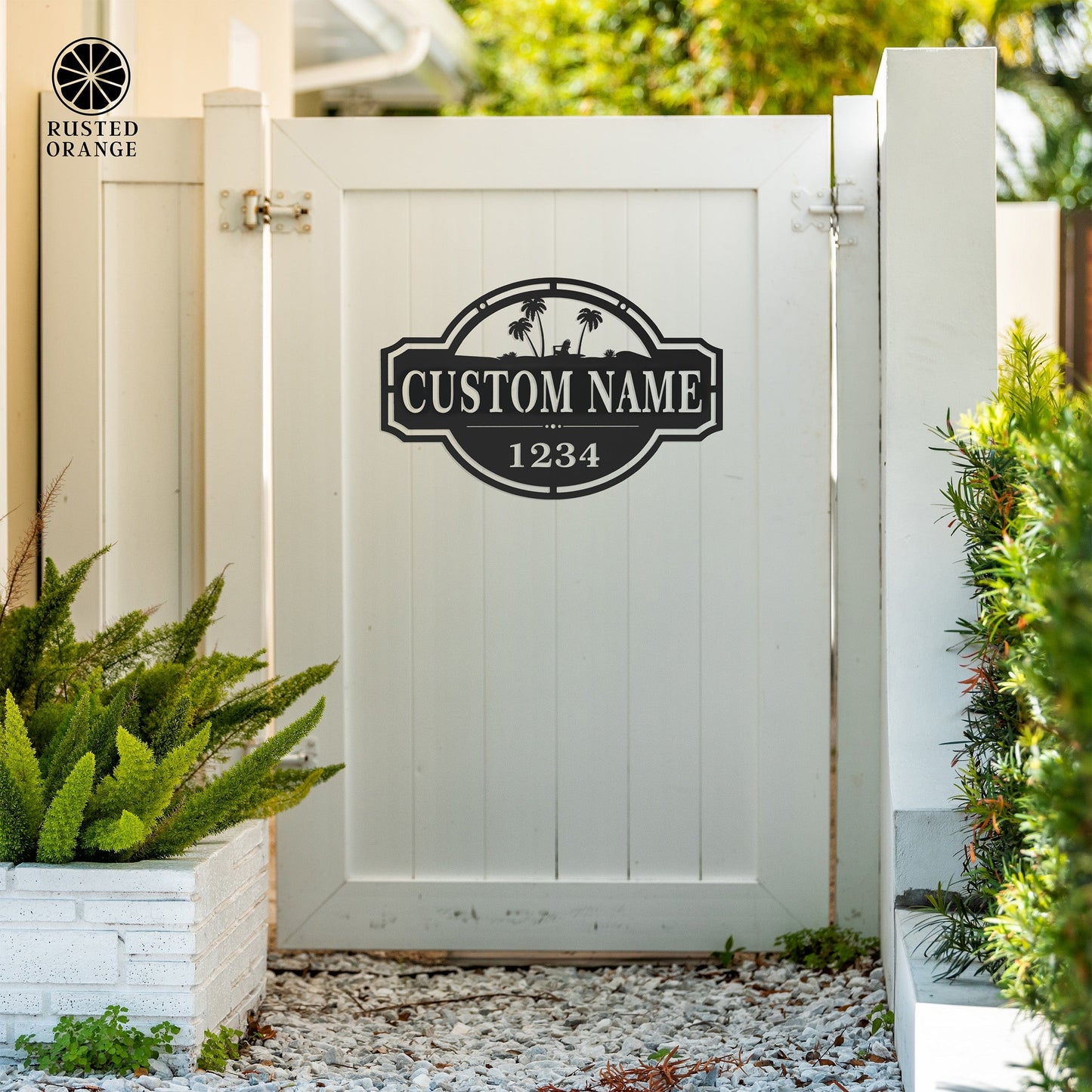 Home on the Range Oversized Address Plaque - House Number Sign