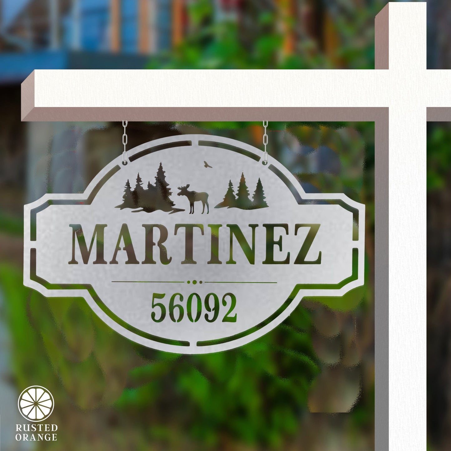 Home on the Range Oversized Address Plaque - House Number Sign