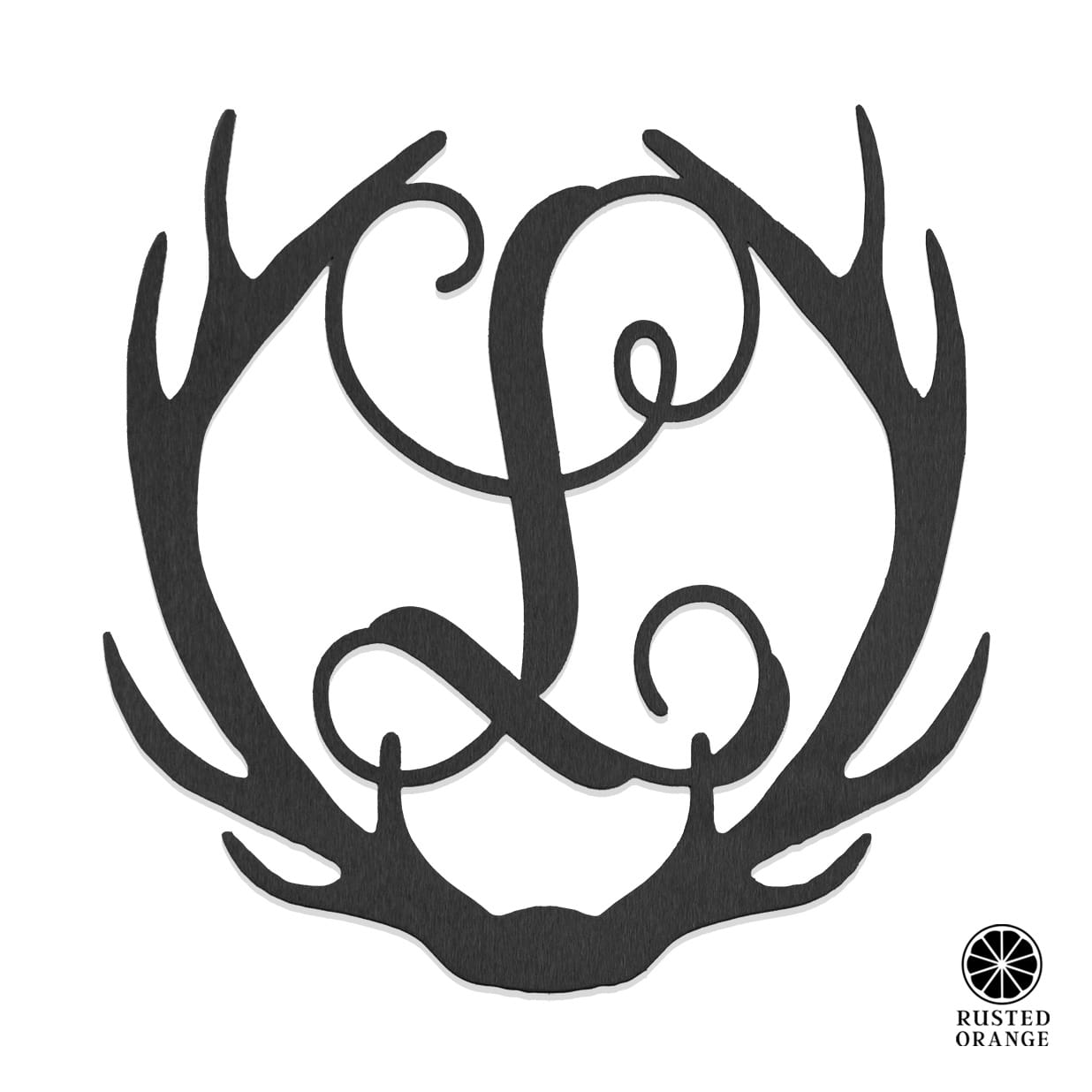 Antler Single Letter Monogram - Personalized Deer Antler Wall Decor