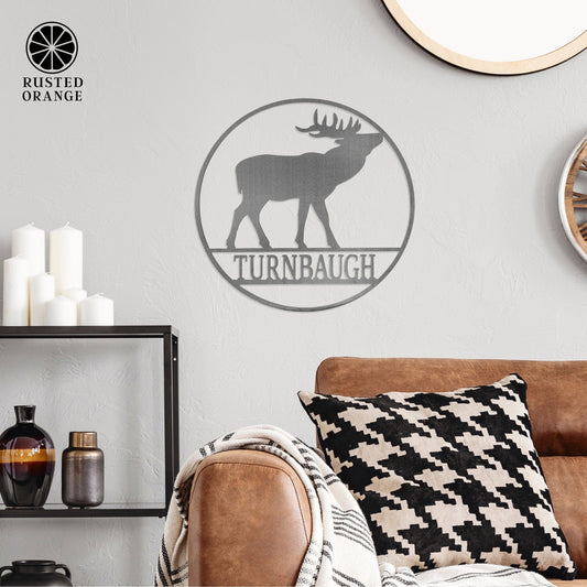 Wildlife Signs - Personalized Hunting Decor for Cabin, Gifts for Men - Custom Cowboy Western Wall Decor With Name