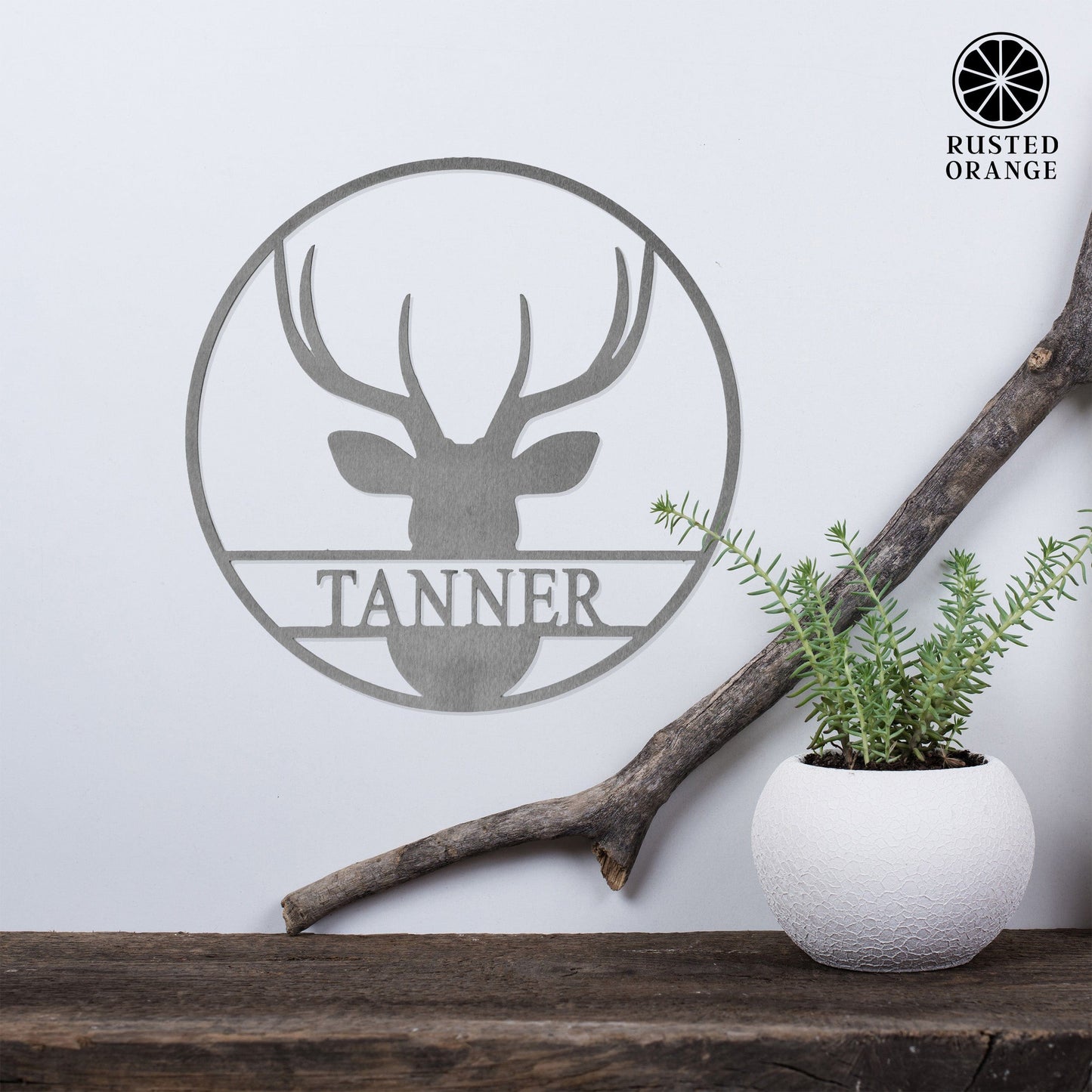 Wildlife Signs - Personalized Hunting Decor for Cabin, Gifts for Men - Custom Cowboy Western Wall Decor With Name