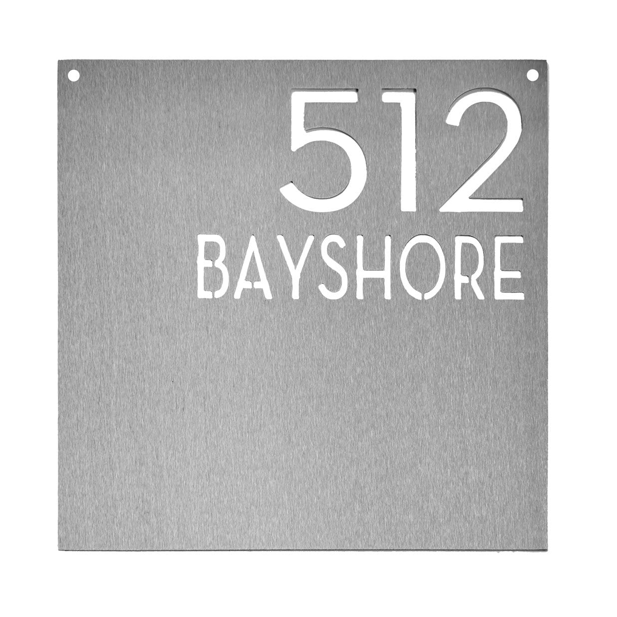 Hyde Address Plaque - House Number Address Sign Decor for Front Door
