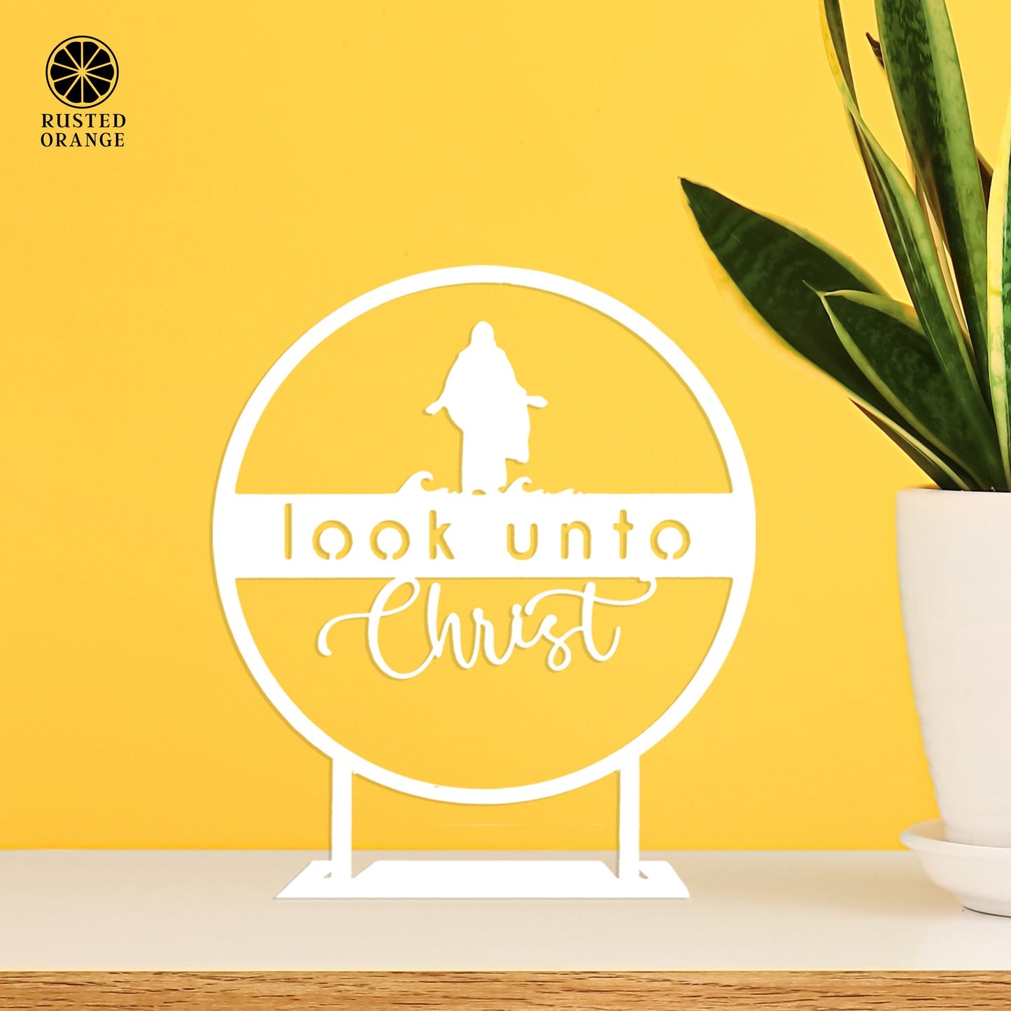 Look Unto Christ - Ornament, Tabletop Sign, and Wall Decor