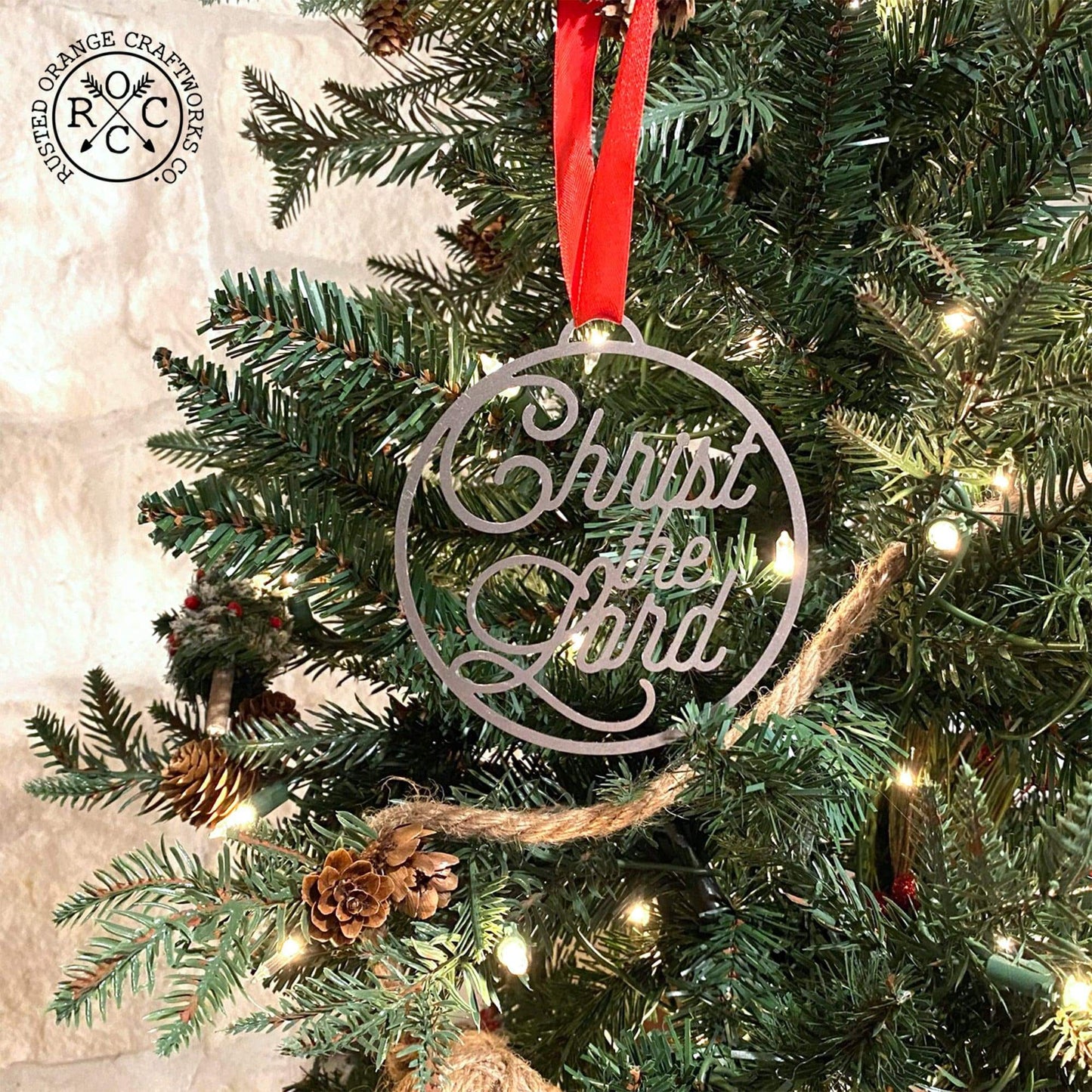 Merry and Bright Ornaments - Set of 3 - Christmas Ornament Jesus Decorations