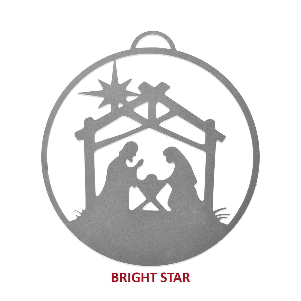 Merry and Bright Ornaments - Set of 3 - Christmas Ornament Jesus Decorations