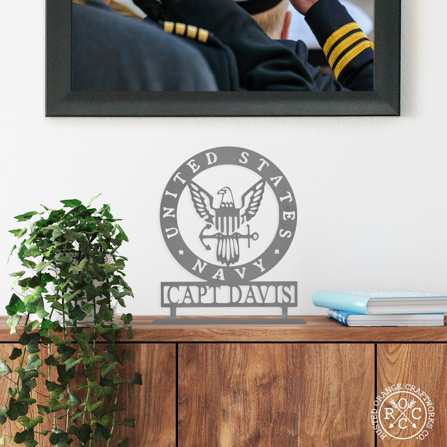 Military Personalized Plaque - Custom Armed Forces Memorial Day and Veterans Day Decor