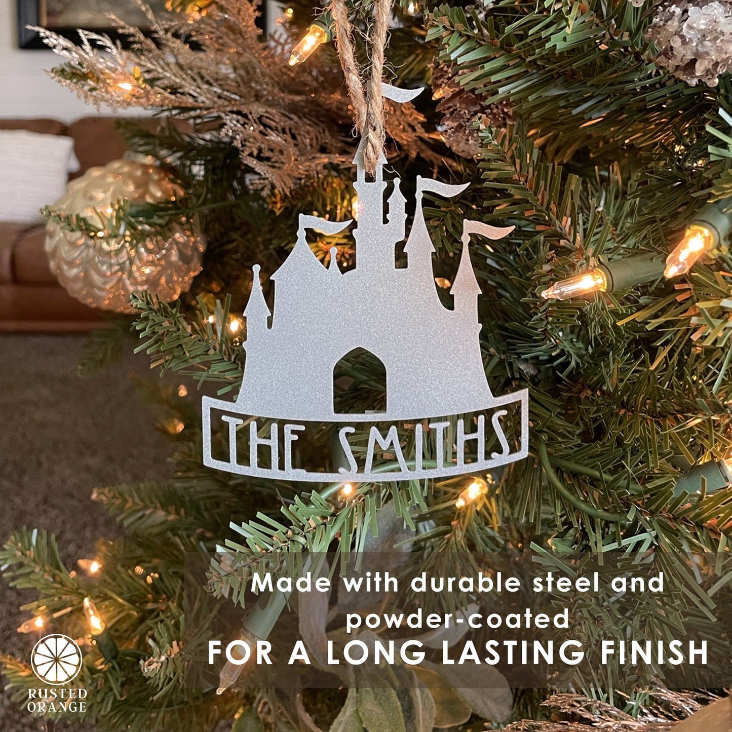 Mouse Ears and Castle Ornament - 3 pack - Christmas Tree Decorations