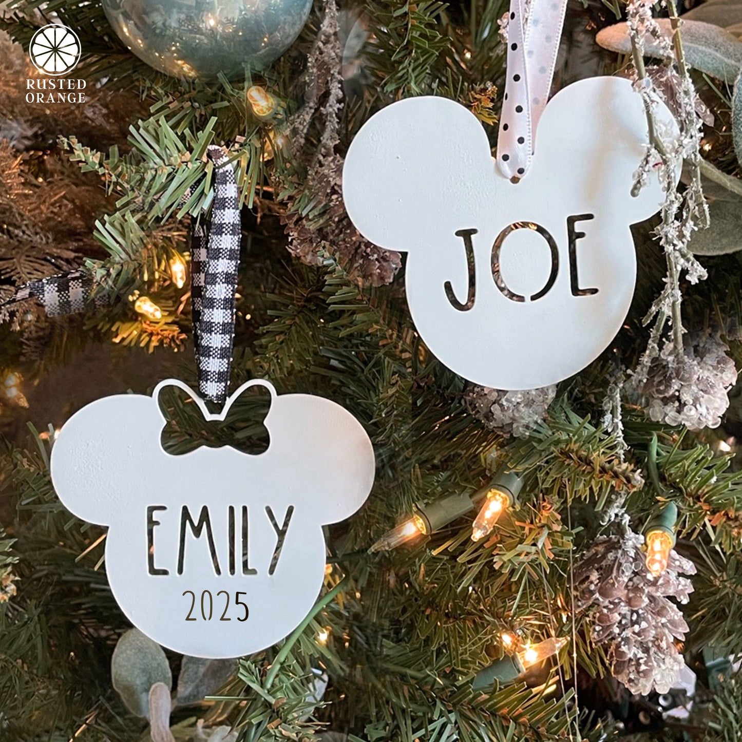 Mouse Ears and Castle Ornament - 3 pack - Christmas Tree Decorations