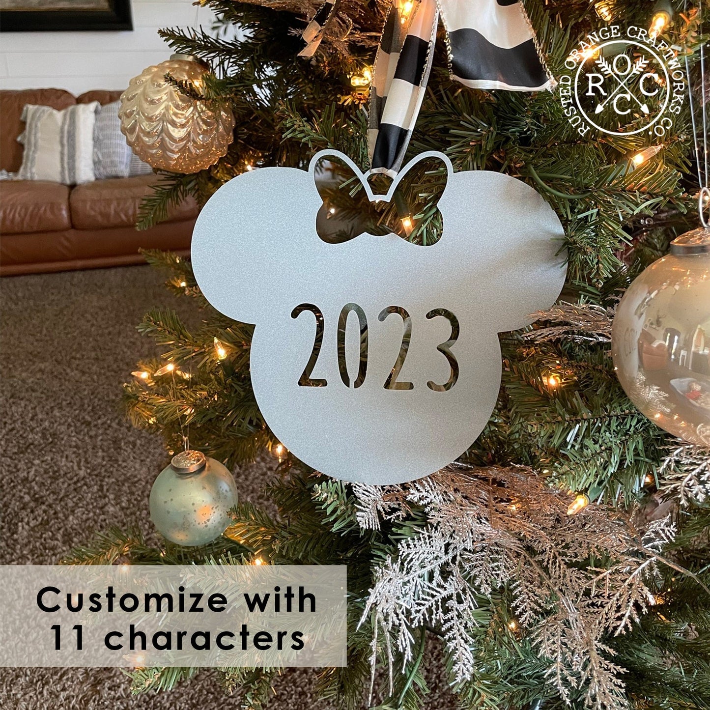 Mouse Ears and Castle Ornament - Single - Christmas Tree Decorations
