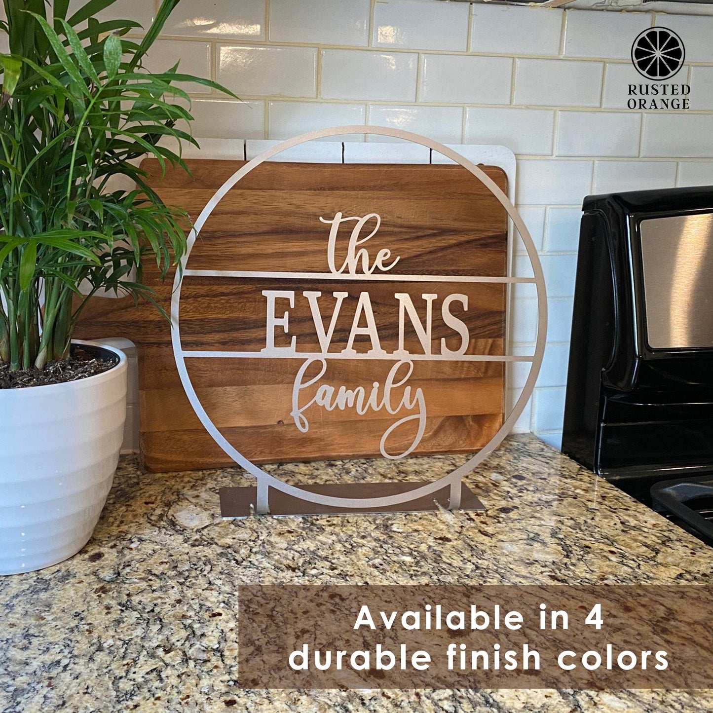 Anderson Tabletop or Shelf Personalized Name Sign - 2 Styles - Last Name Signs