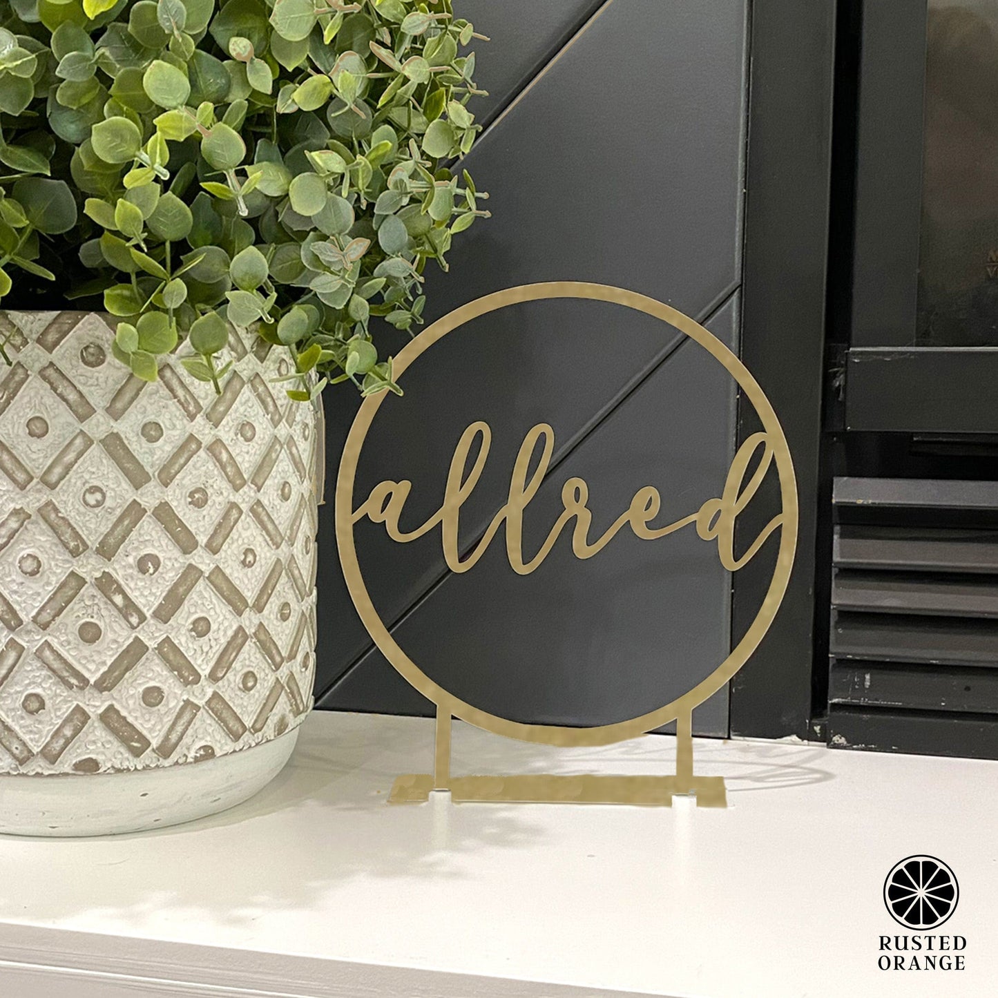 Anderson Tabletop or Shelf Personalized Name Sign - 2 Styles - Last Name Signs