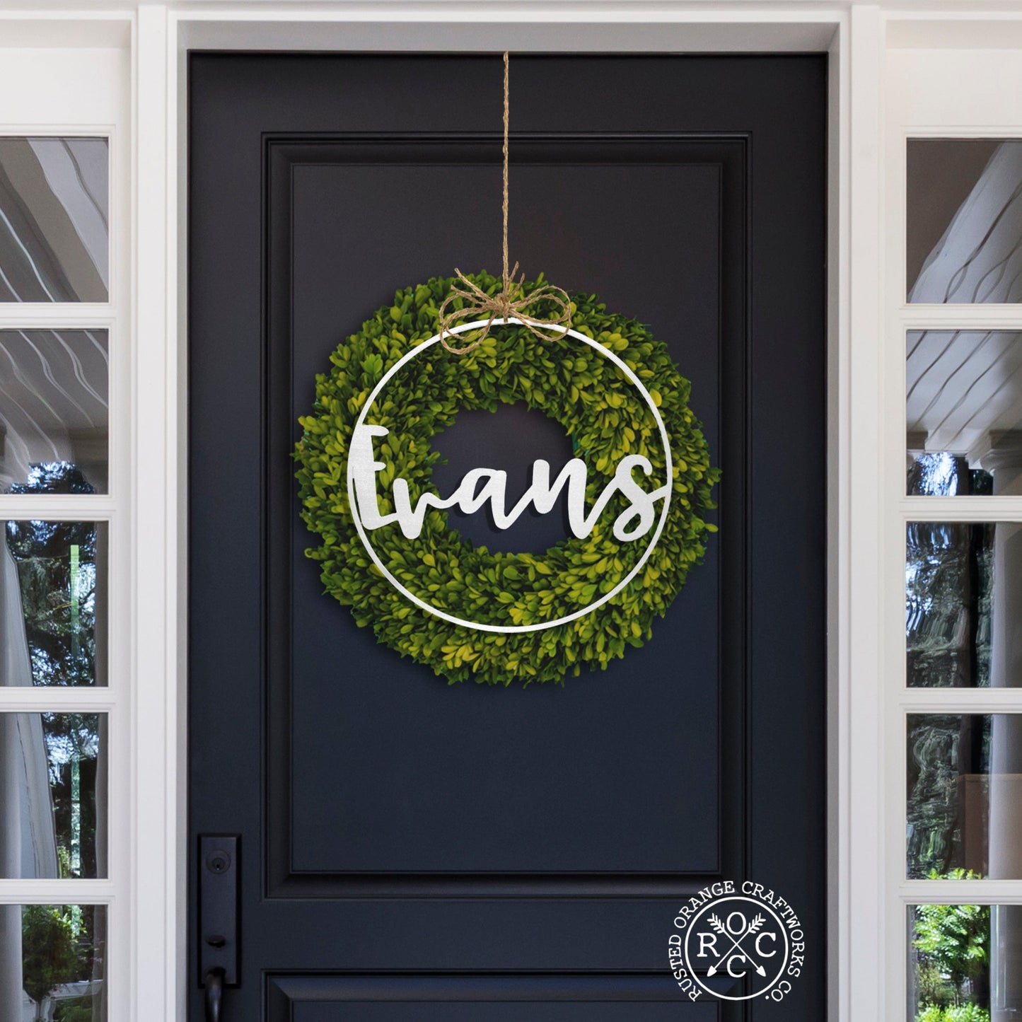 Open Script Sign 15" - 2 Styles - Anniversary or Wedding Gift Name Sign