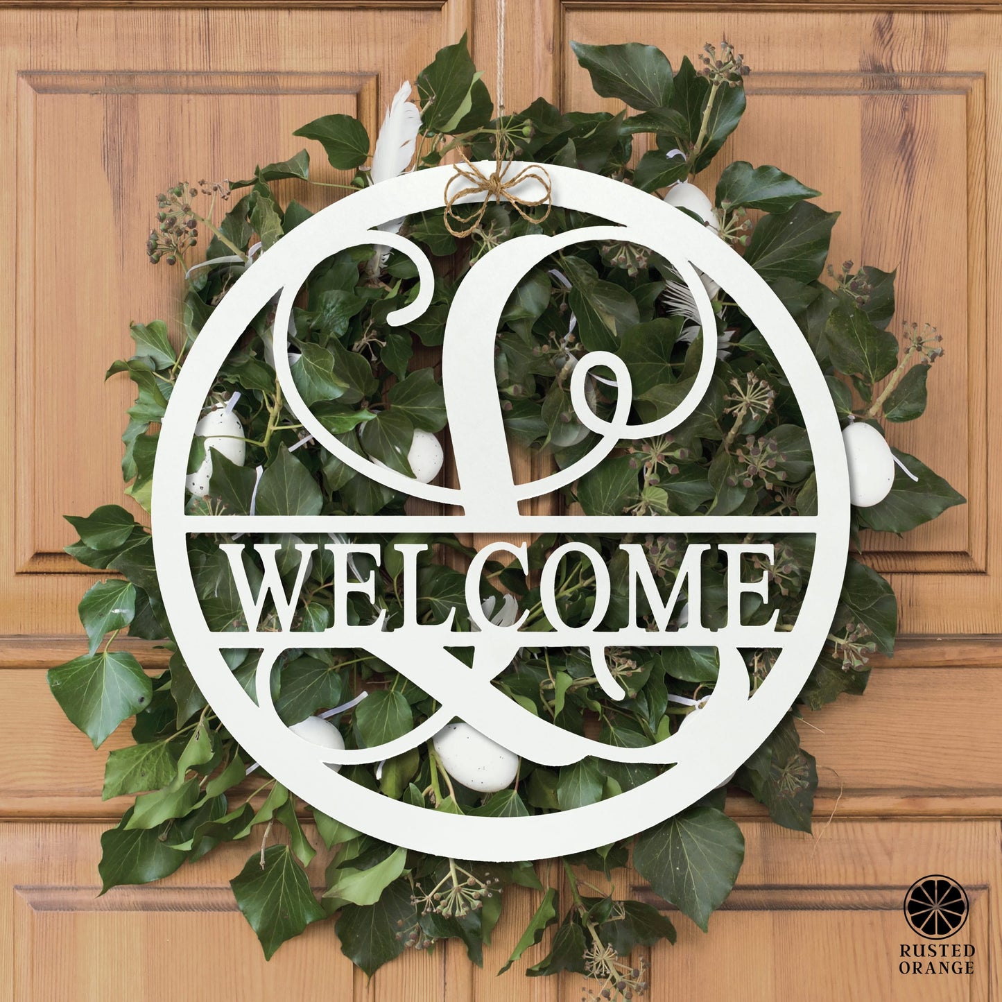 Thick Border Circle Monogram - Personalized Name Signs for Home Decor