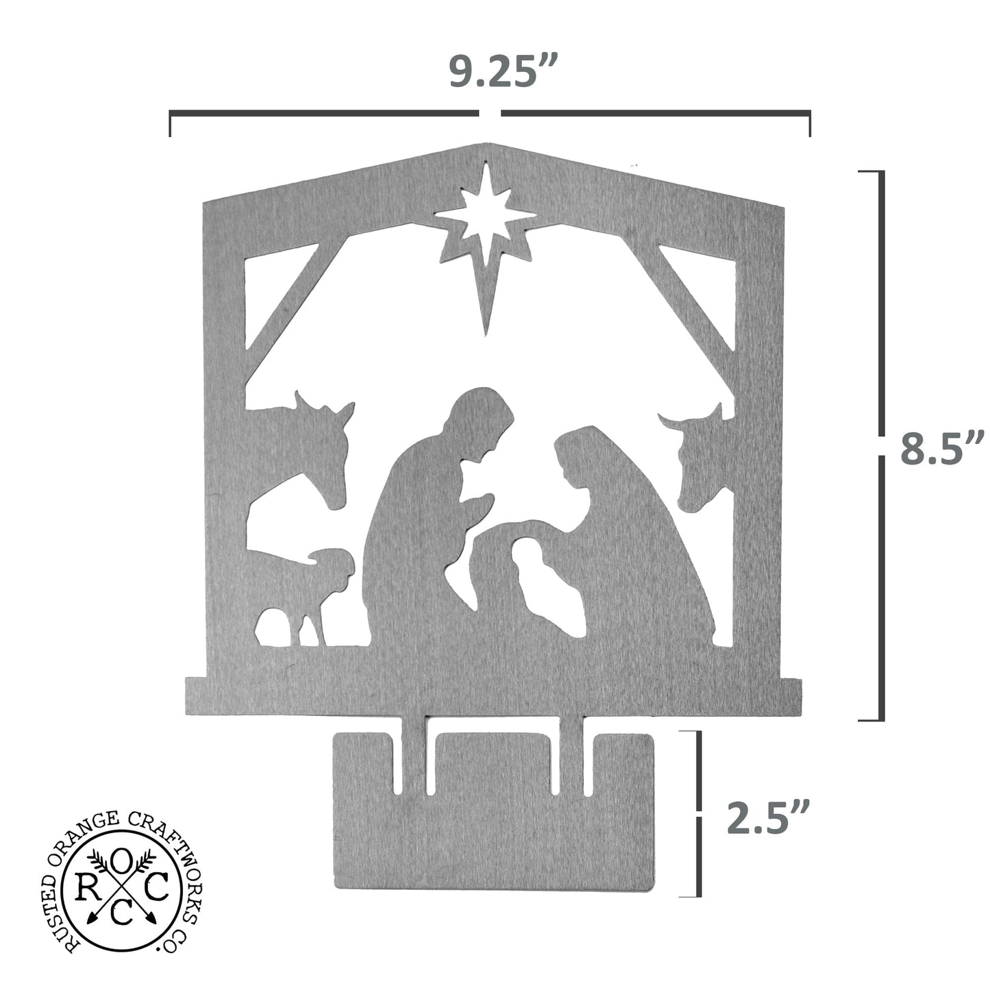 9" Nativity Silhouette - 4 Styles - Birth of Jesus Scene Figures