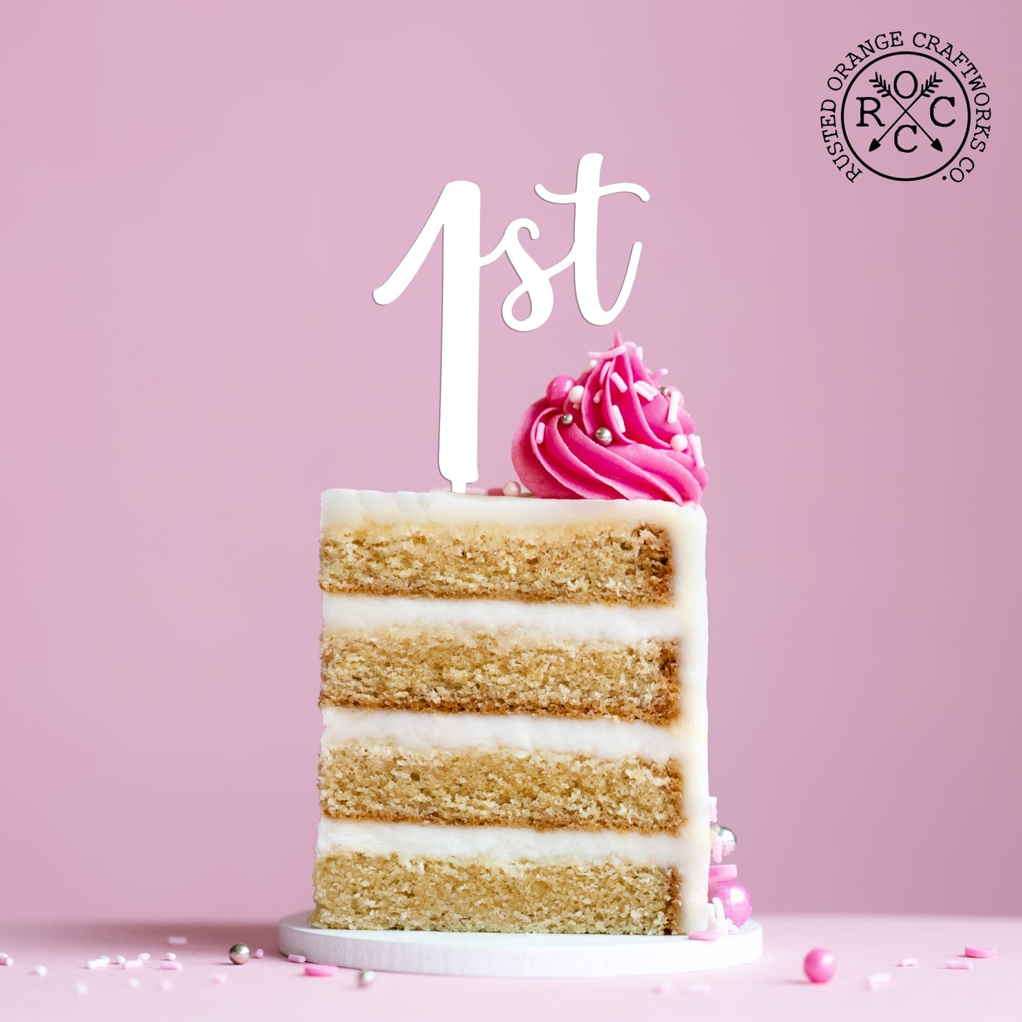 Number Cake Topper for Birthday or Anniversary - Personalized Cake Topper for Birthdays and Anniversaries - Happy Birthday Cake Toppers Happy Birthday Sign for Cake…