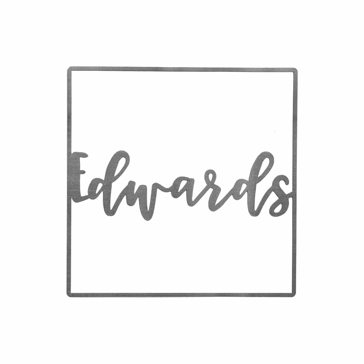 Open Script Sign 15" - 2 Styles - Anniversary or Wedding Gift Name Sign