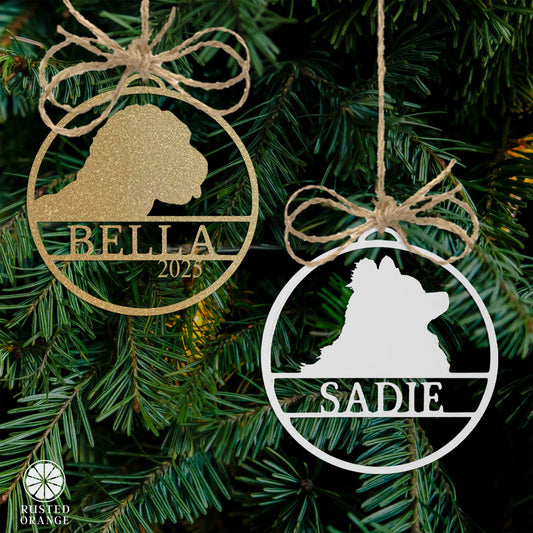 My Favorite Pet Ornament - Custom Dog or Cat Christmas Tree Ornament