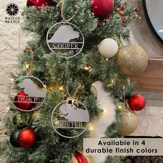 My Favorite Pet Ornament - Custom Dog or Cat Christmas Tree Ornament