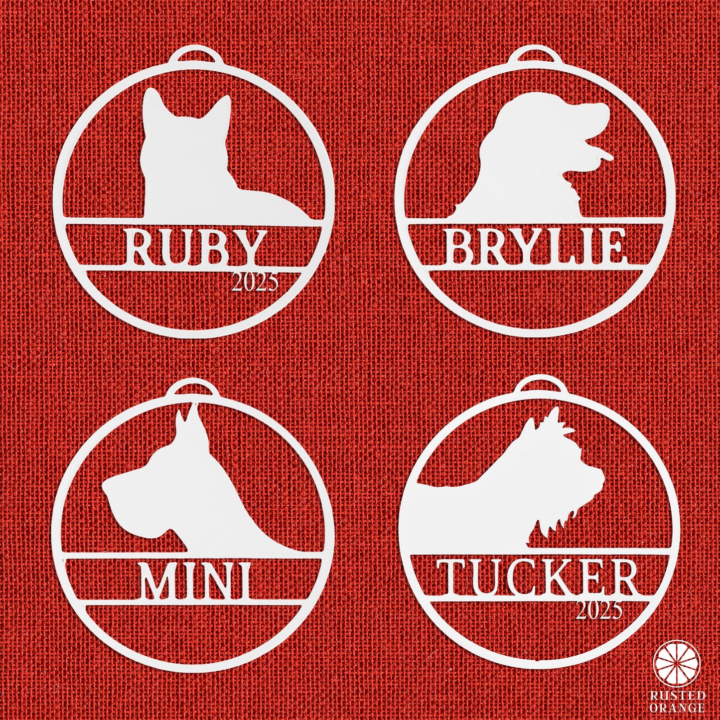 My Favorite Pet Ornament - Custom Dog or Cat Christmas Tree Ornament