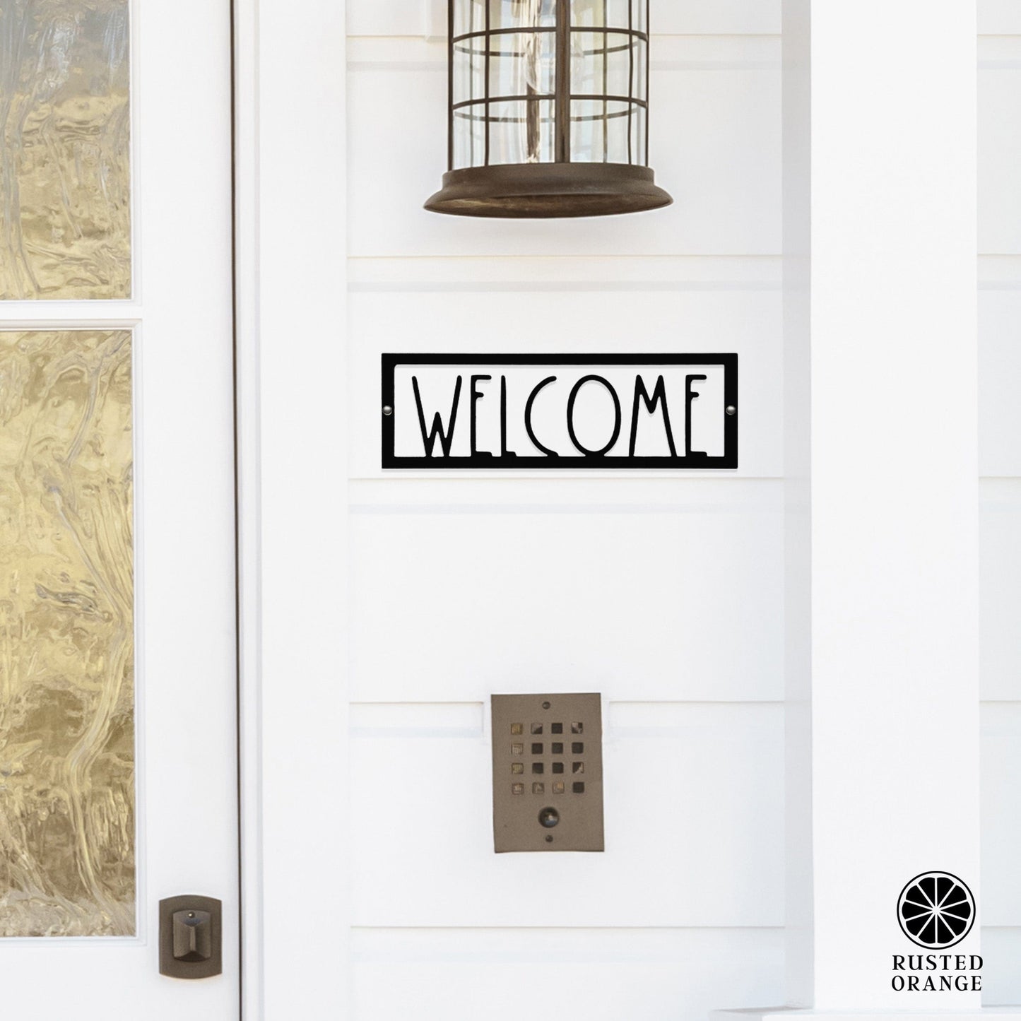 Hello, Stranger Porch Signs - 3 Styles - Metal Welcome Signs for Door