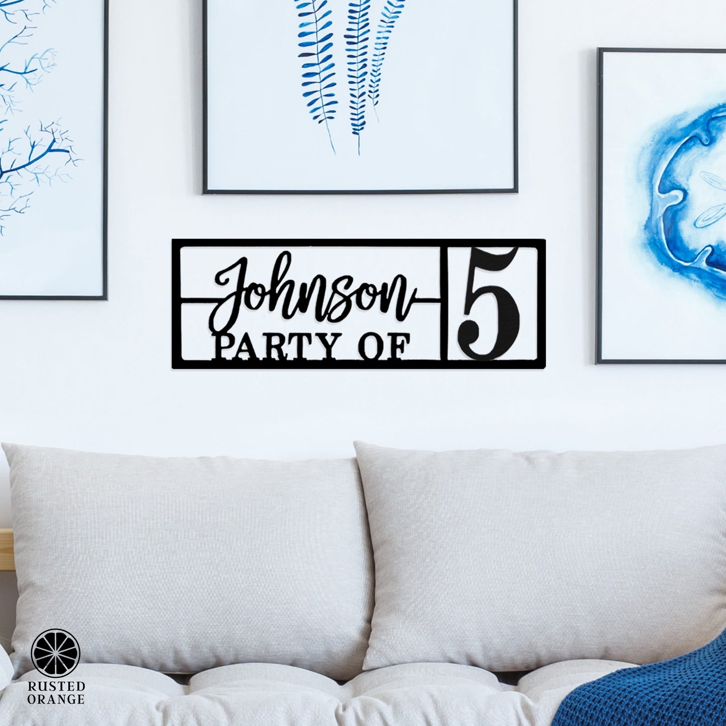 Here for the Party - Wall Decor Personalized Name Sign for Home