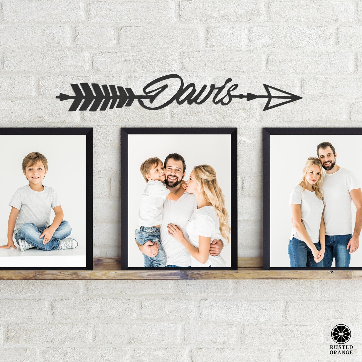 Somerset Arrow - Personalized Metal Name Sign for Wall Decor
