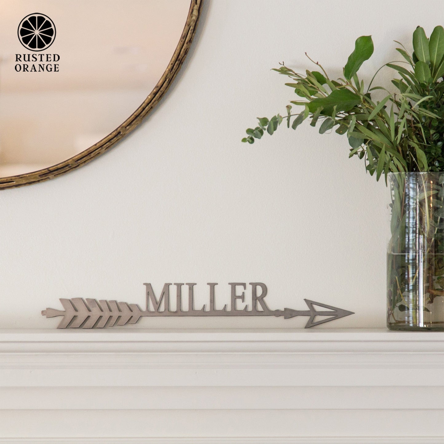 Somerset Arrow - Personalized Metal Name Sign for Wall Decor