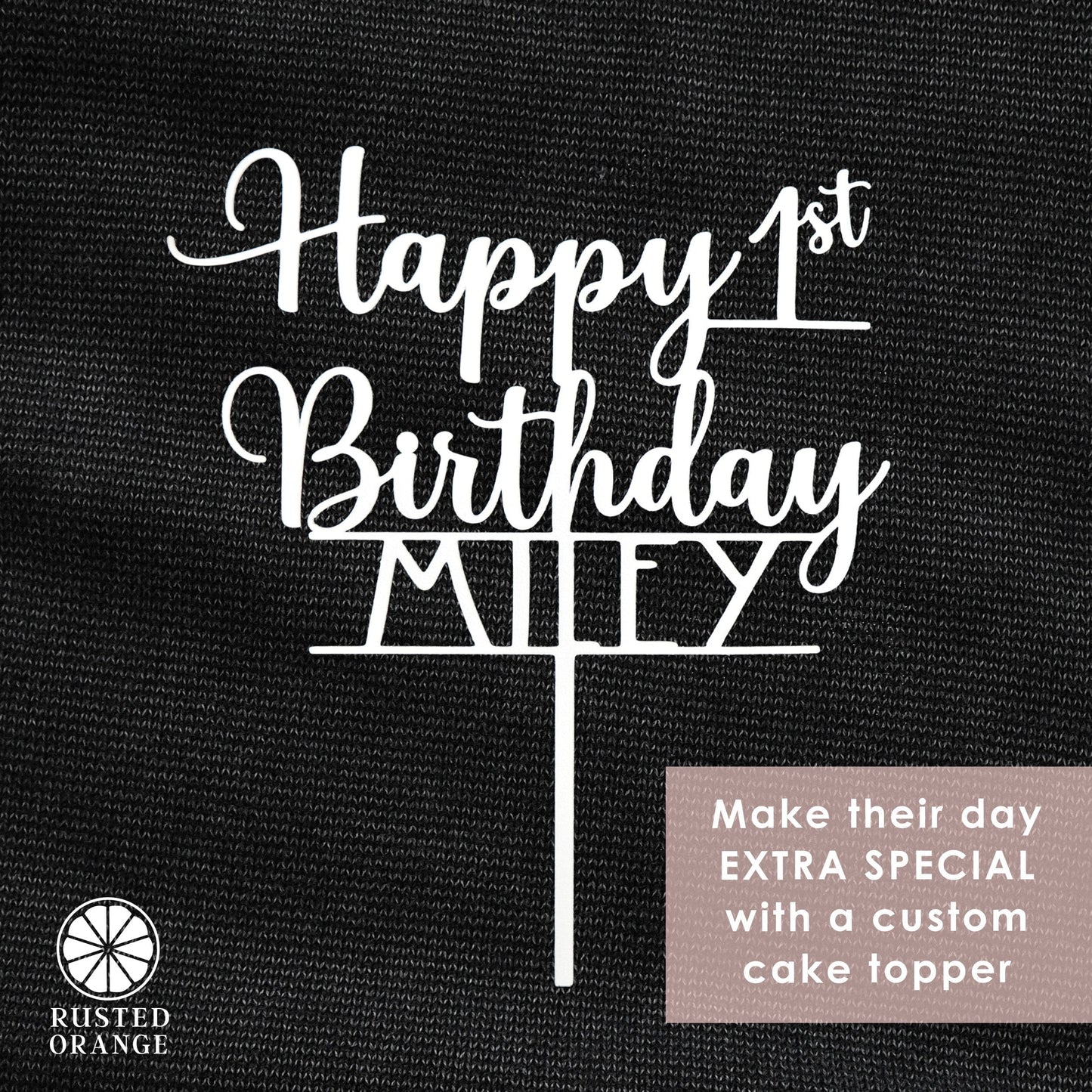 Personalized Birthday Cake Topper - Number Cake Topper for Birthday - Custom Cake Topper for Birthdays-  Happy Birthday Cake Toppers Happy Birthday Sign for Cake