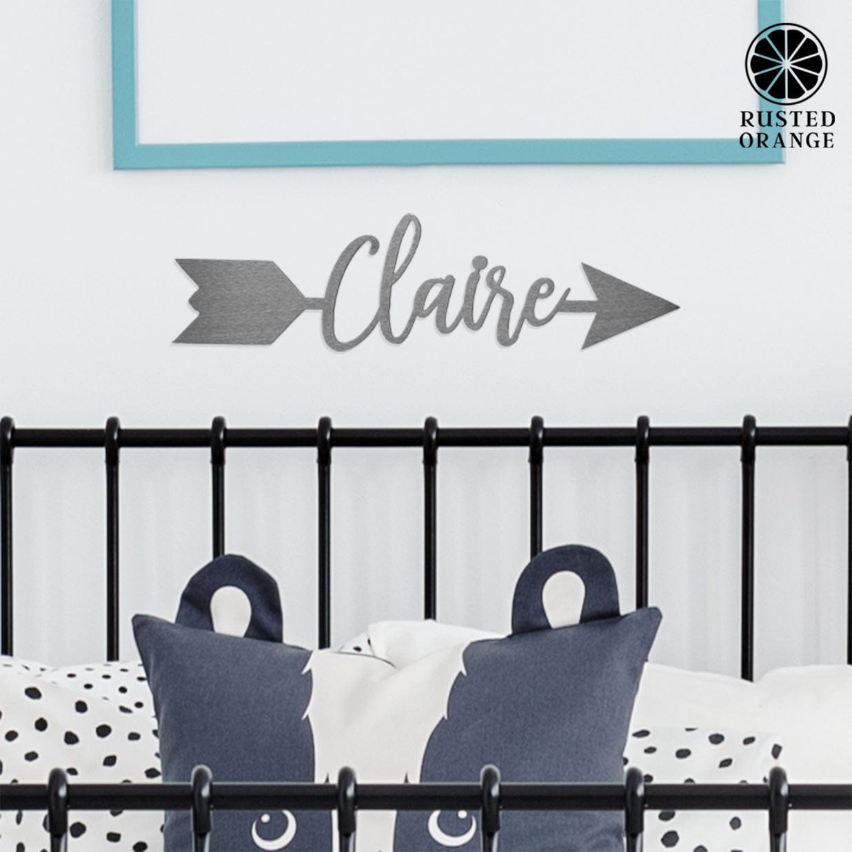 Sweets Arrow - 5 Styles - Personalized Metal Name Sign for Wall Decor