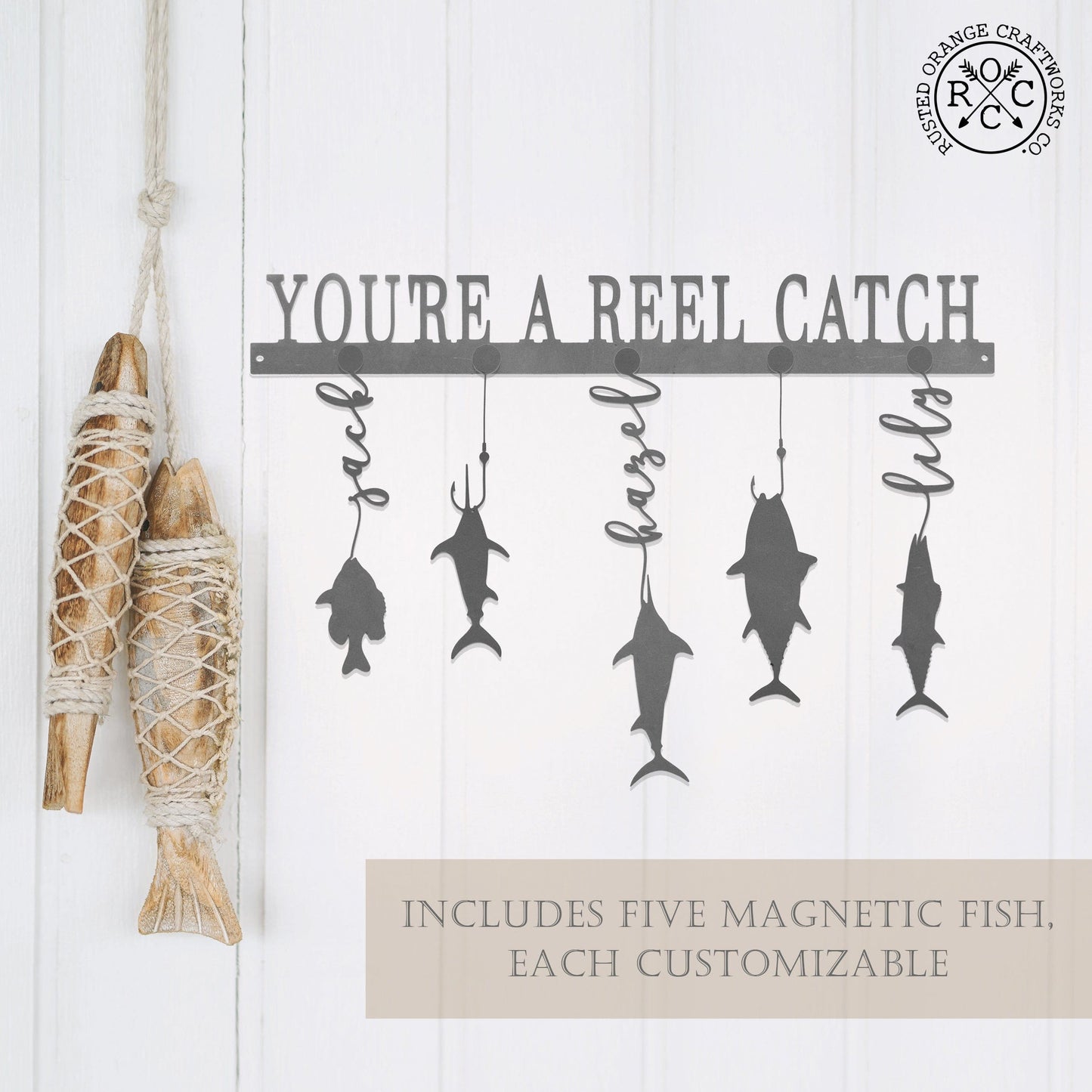 Reely Great Family Names Fish Sign Personalized - Father's Day, Dad, Grandpa