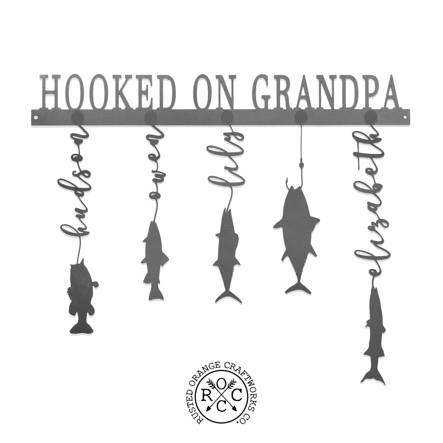 Reely Great Family Names Fish Sign Personalized - Father's Day, Dad, Grandpa