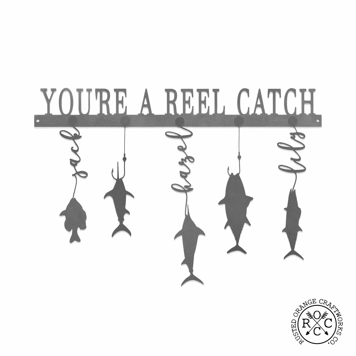 Reely Great Family Names Fish Sign Personalized - Father's Day, Dad, Grandpa