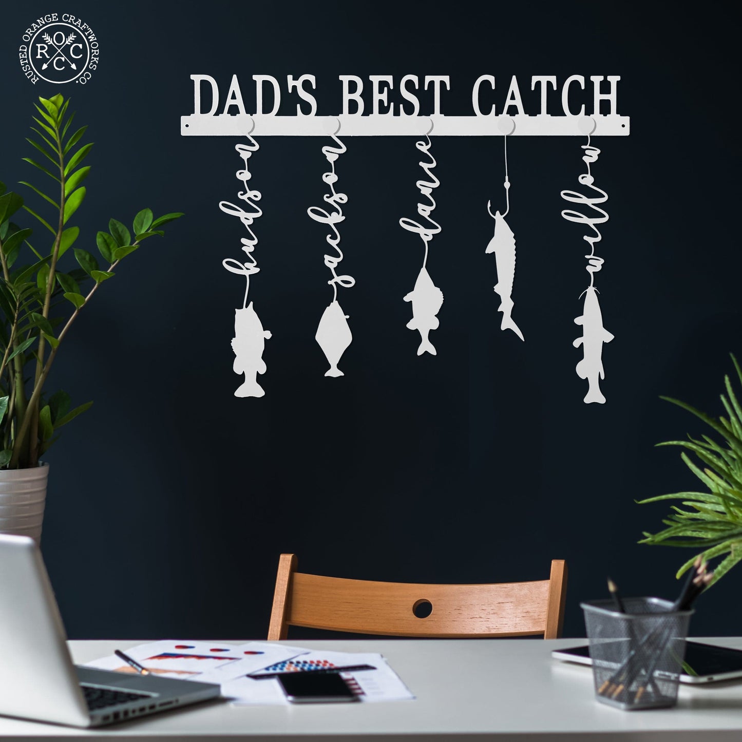 Reely Great Family Names Fish Sign Personalized - Father's Day, Dad, Grandpa