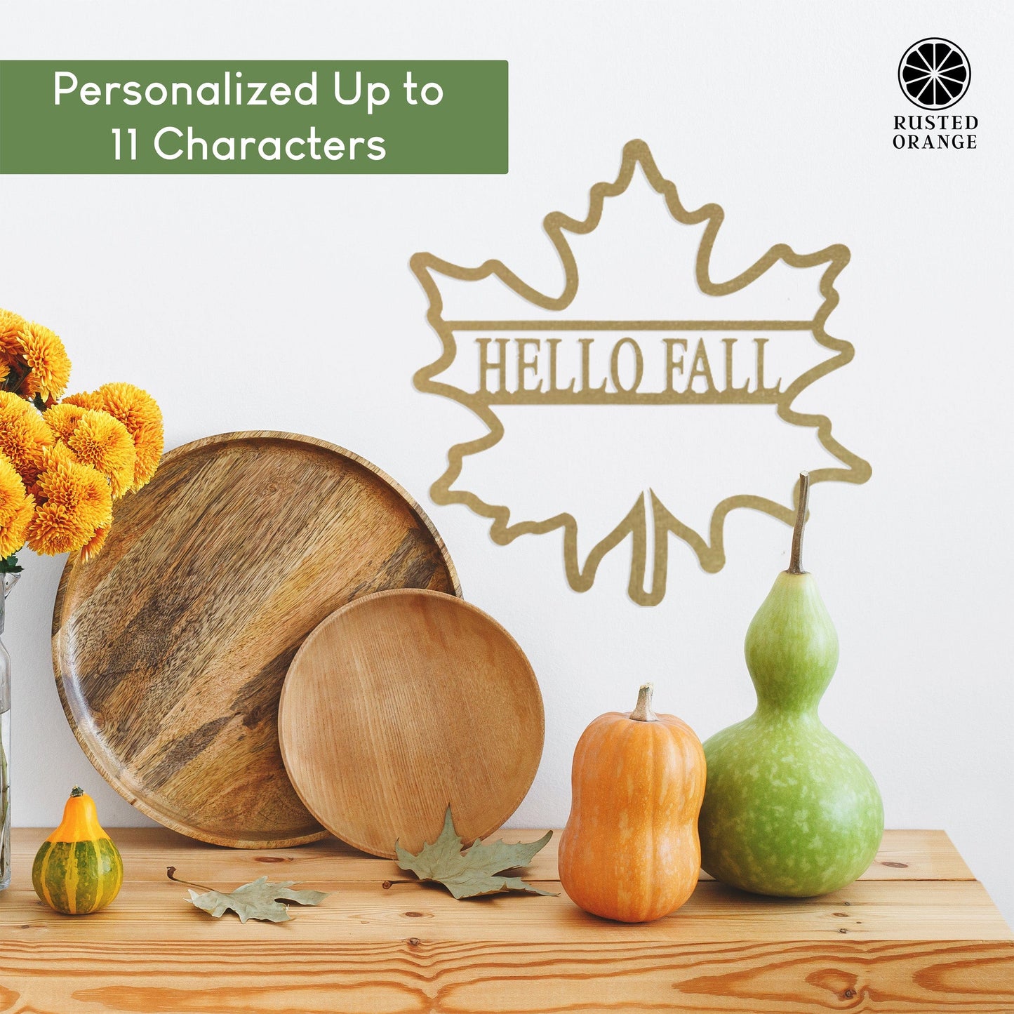 Autumn Leaves and Pumpkin Please Collection - Halloween Wall Decor