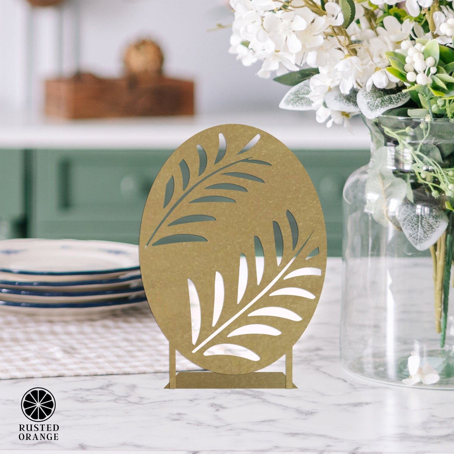 Elegant Metal Easter Egg Decor – Tabletop Cutout 3 Designs