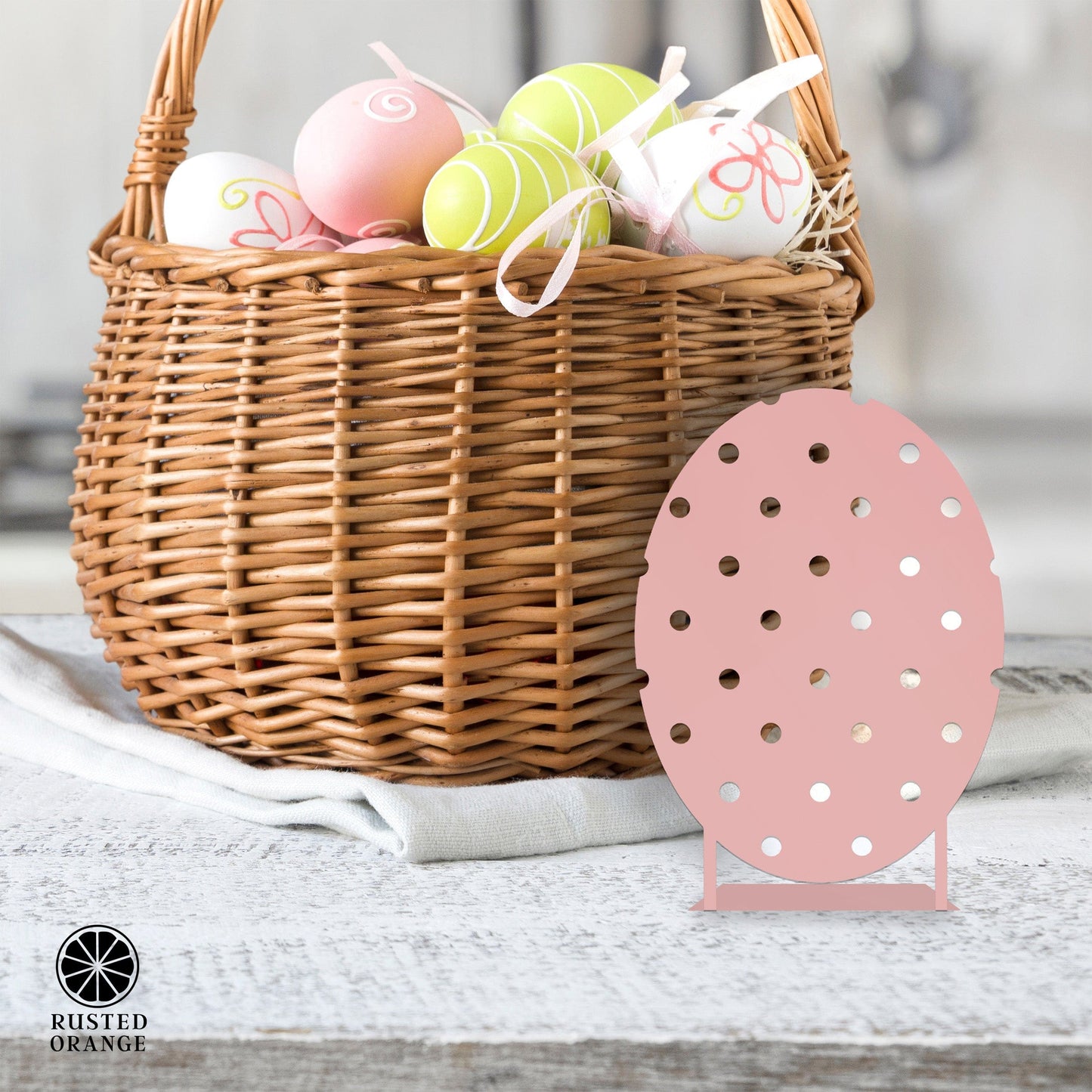 Elegant Metal Easter Egg Decor – Tabletop Cutout 3 Designs