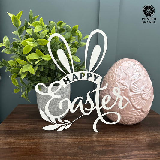Happy Easter Wreath Bunny Ears