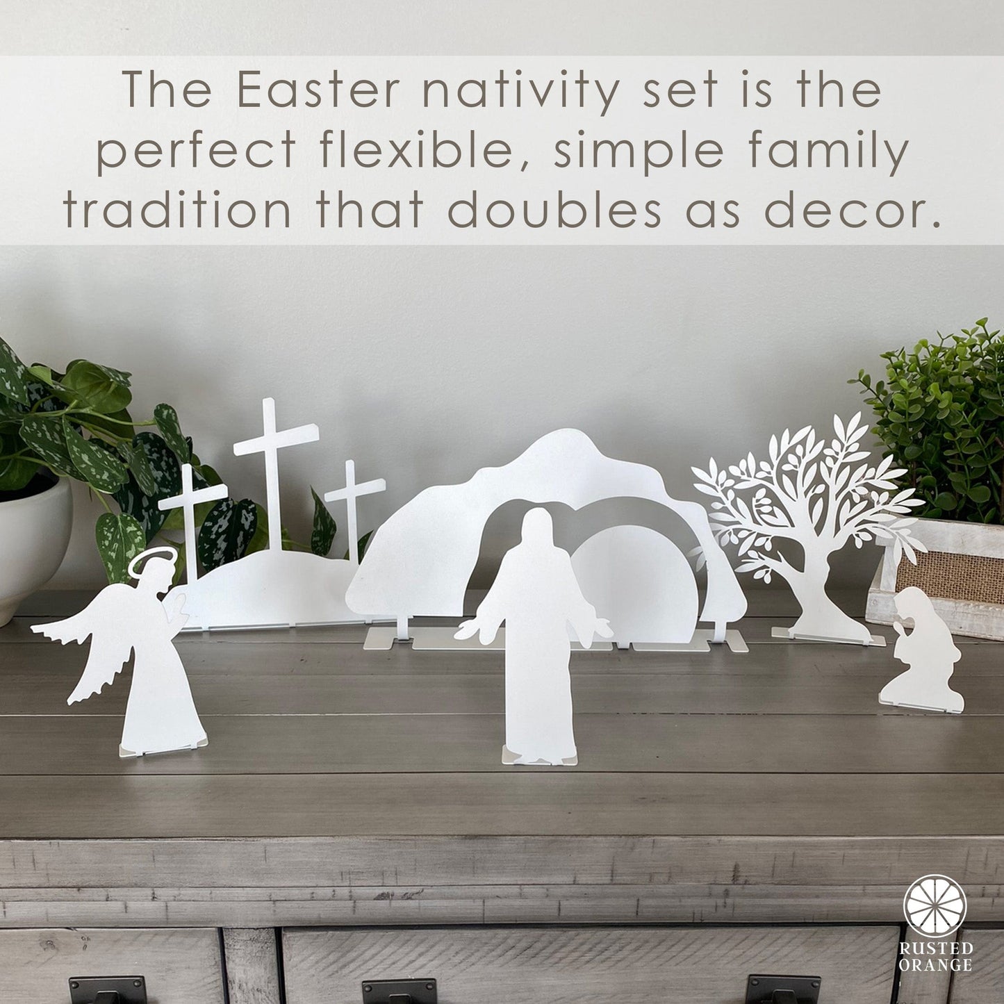 Holy Week Easter Advent - A Simple Family Tradition - Christian Easter Resurrection Scene Set