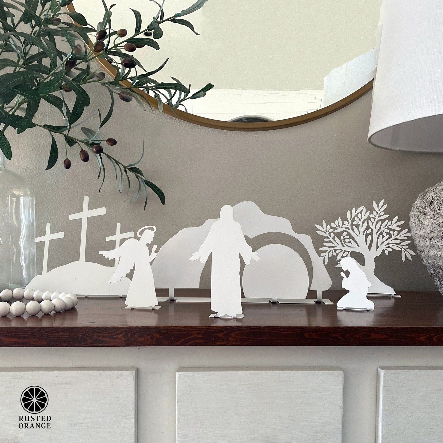 Holy Week Easter Advent - A Simple Family Tradition - Christian Easter Resurrection Scene Set