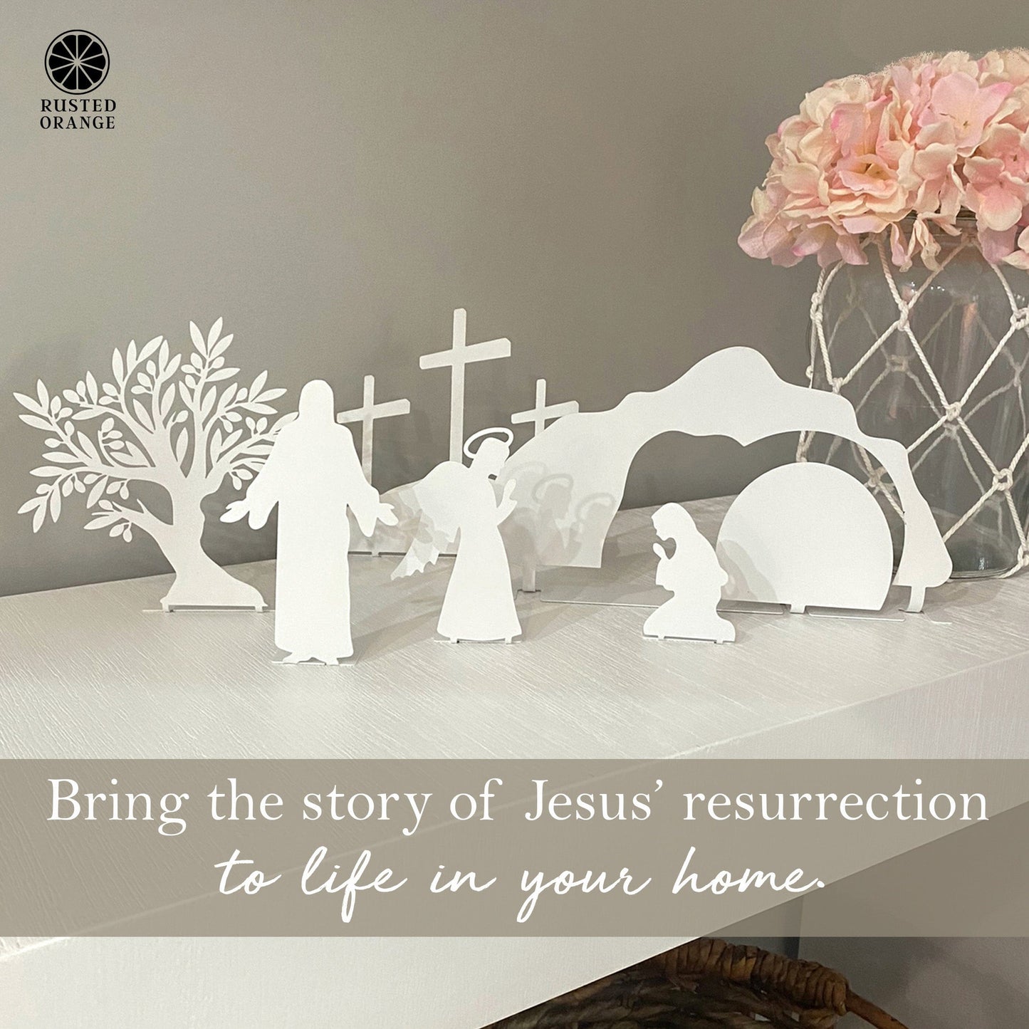 Holy Week Easter Advent - A Simple Family Tradition - Christian Easter Resurrection Scene Set