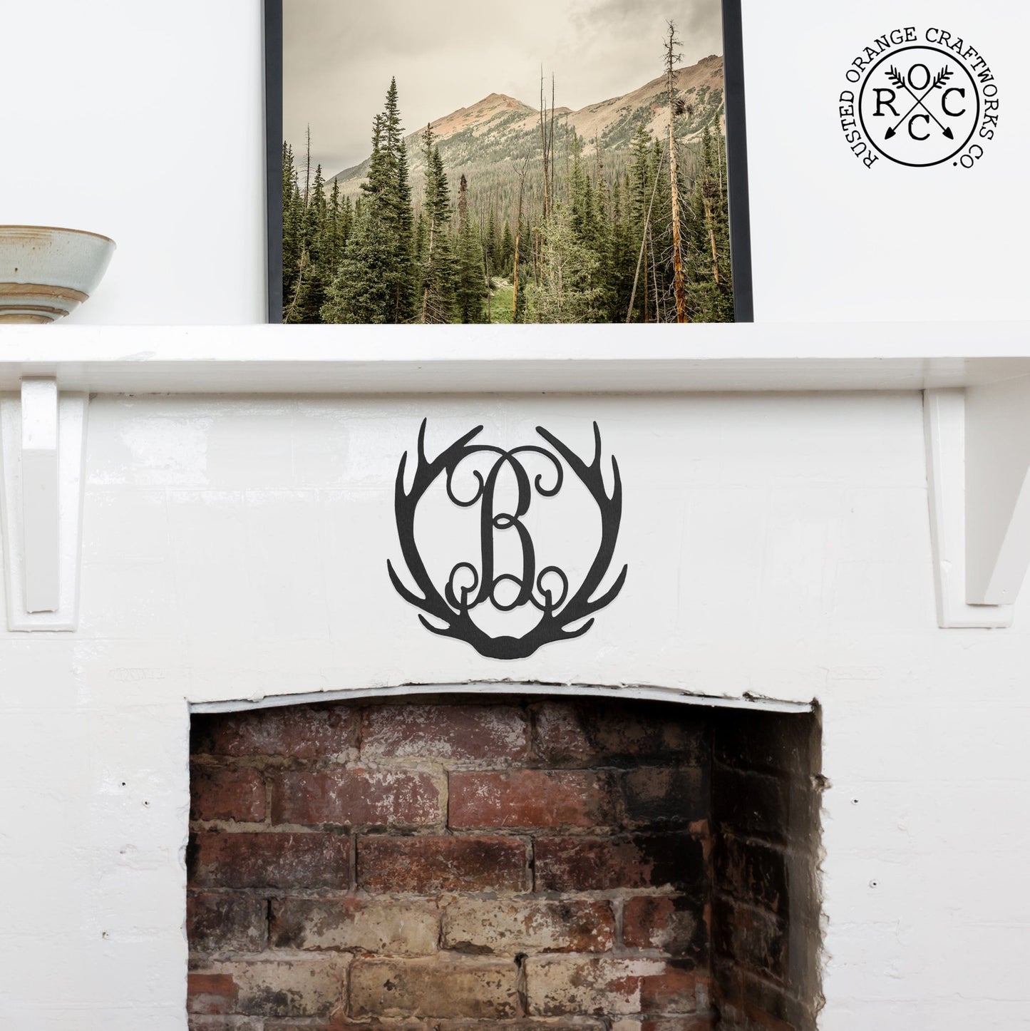 Single Letter Holiday Monogram Collection - Personalized Metal Sign Decorations
