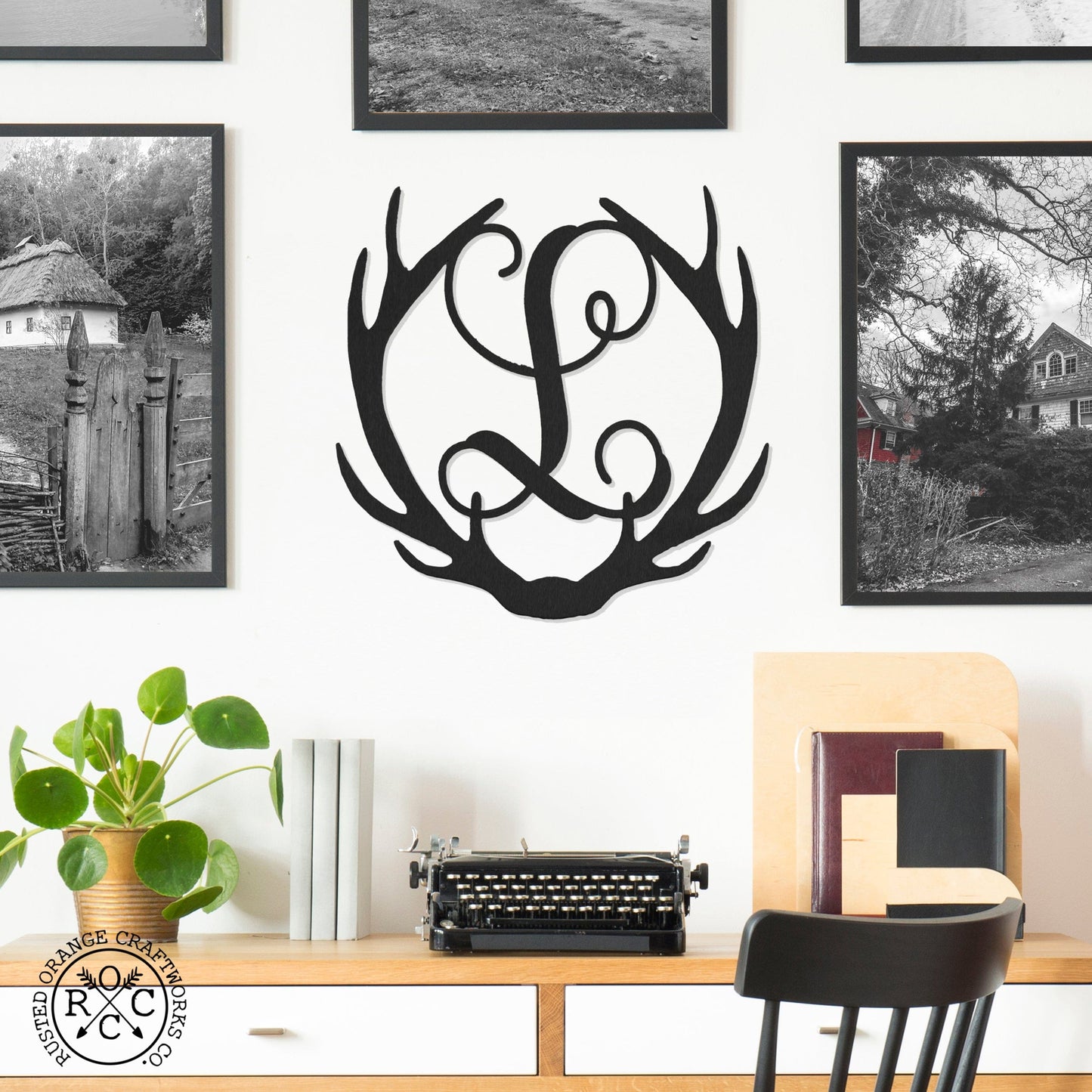Single Letter Holiday Monogram Collection - Personalized Metal Sign Decorations