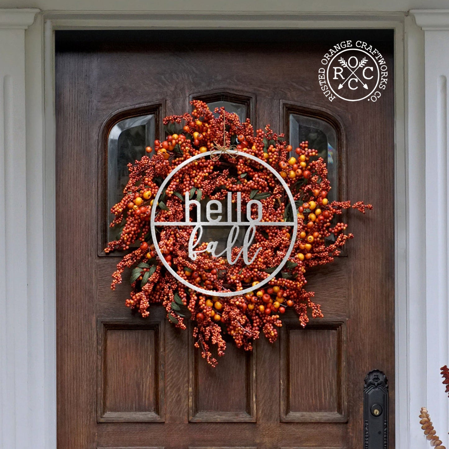 Welcome Seasons Circle -  Outdoor Home Decor Wreaths Front Door