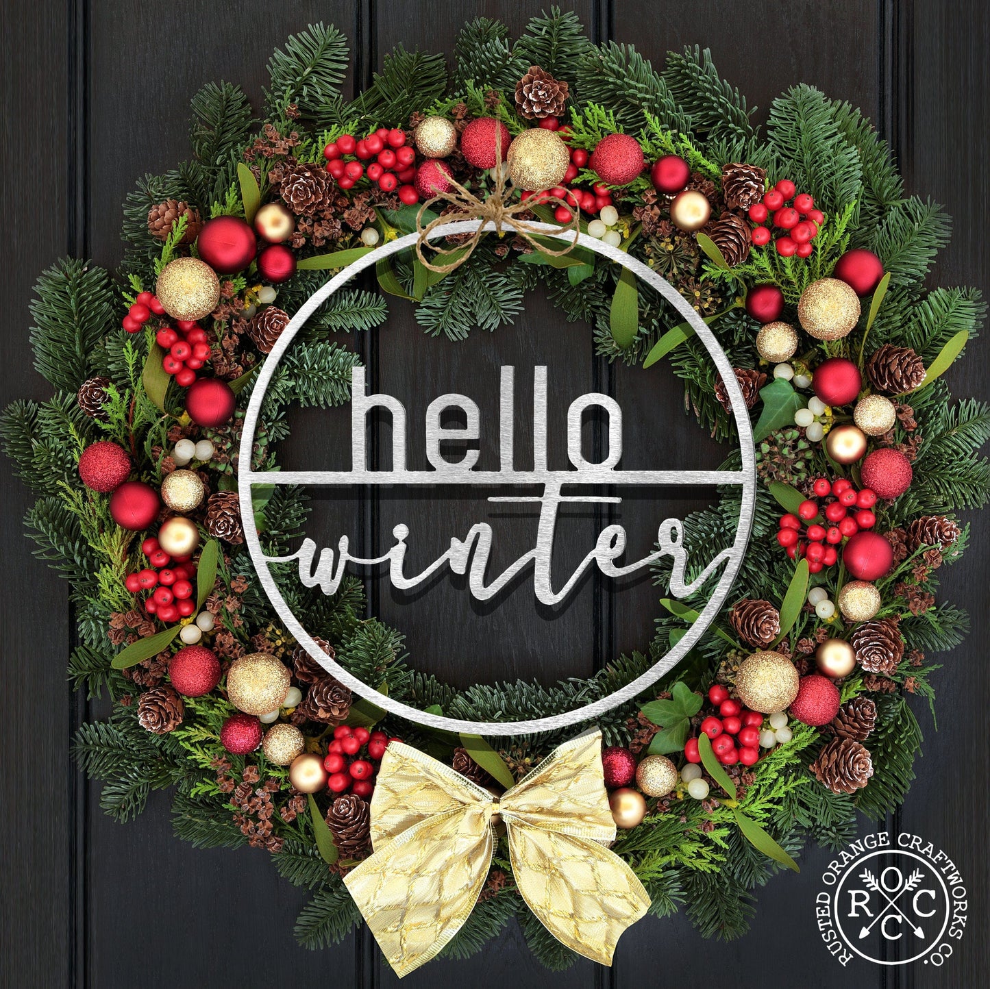 Welcome Seasons Circle -  Outdoor Home Decor Wreaths Front Door