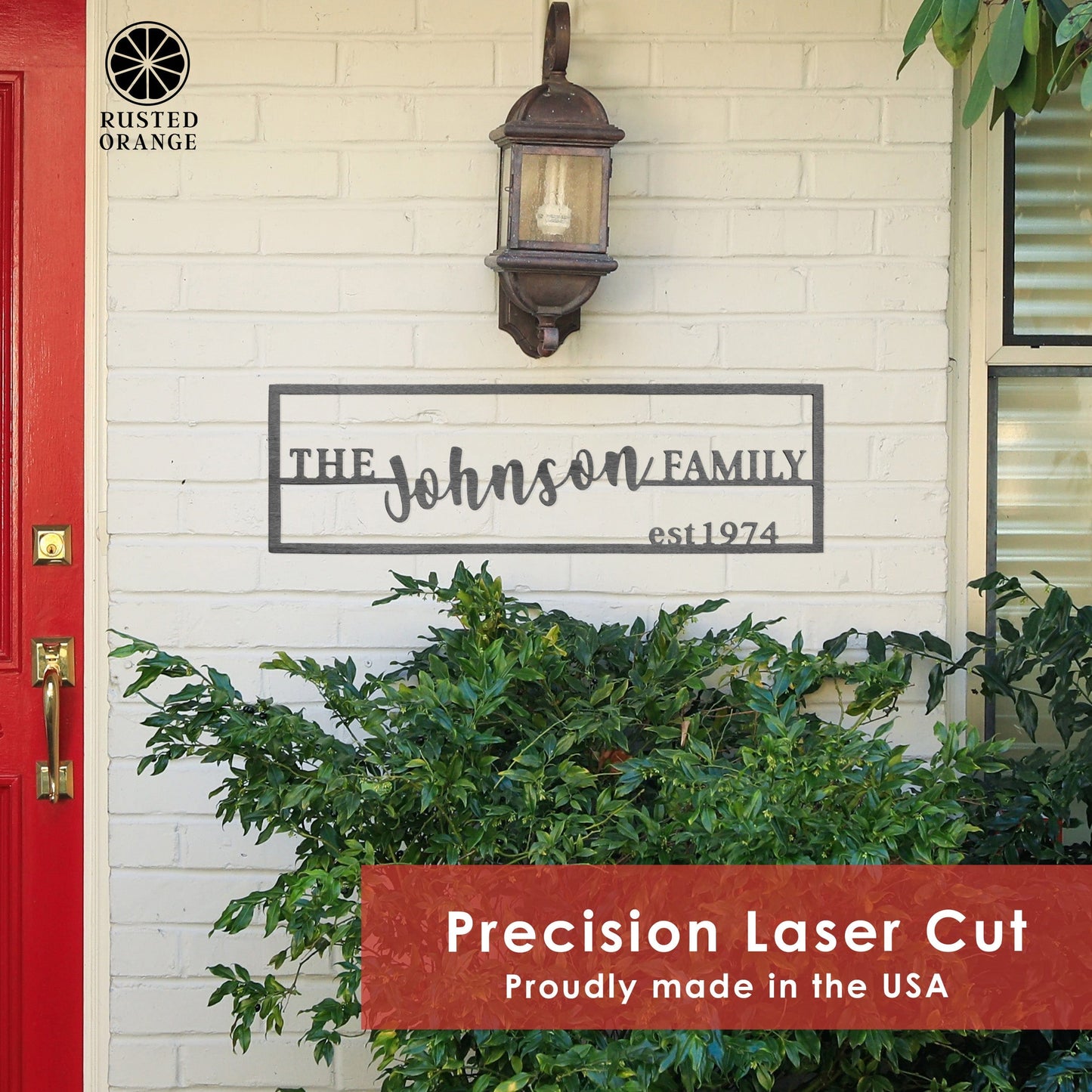 Family Name Plaque - Personalized Last Name Established Sign for Home