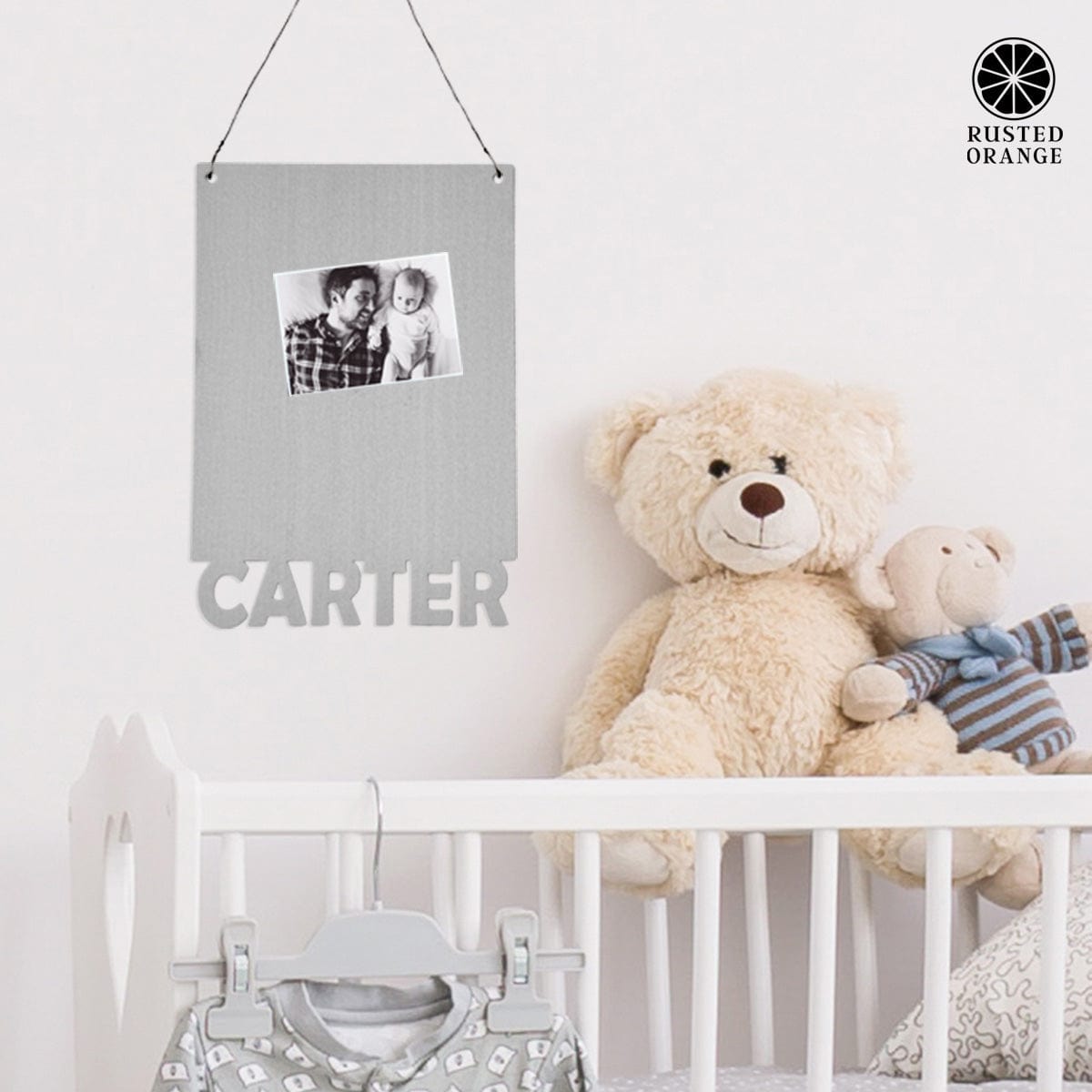 Magnet Board With Name - 2 sizes - Personalized Magnetic Board for Wall Decor