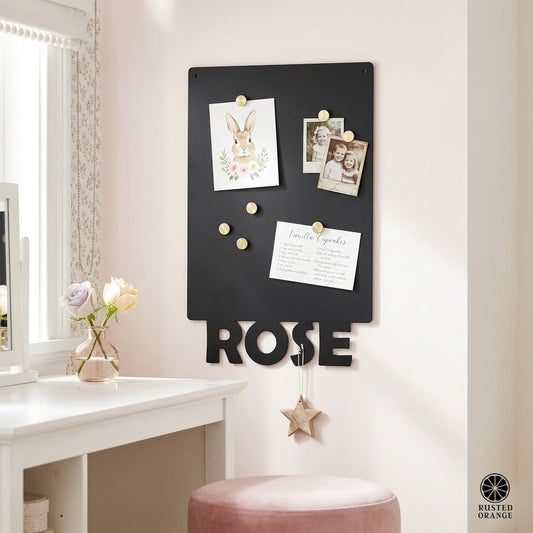 Magnet Board With Name - 2 sizes - Personalized Magnetic Board for Wall Decor