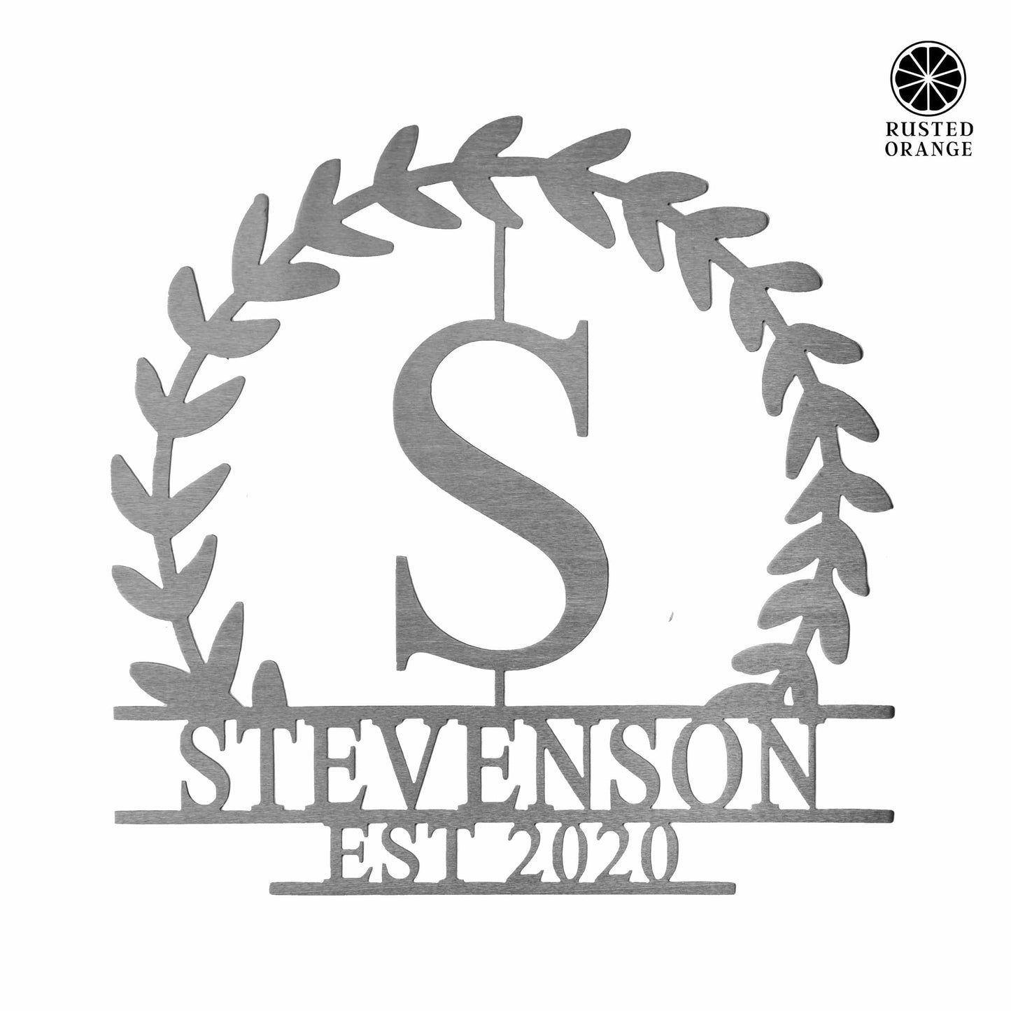 Magnolia Personalized Monogram - Custom Name Monogram Home Decor, Established Sign